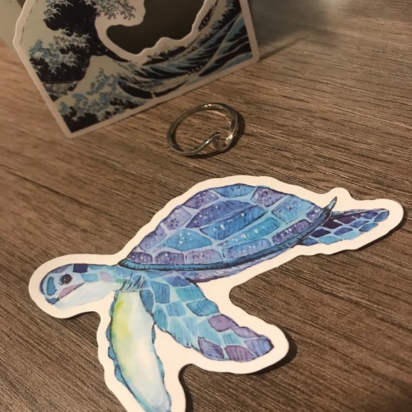 Silver Wave Ring - Minimalist, Dainty, Vsco - Picture 3 of 4